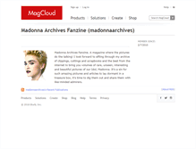 Tablet Screenshot of madonnaarchives.magcloud.com