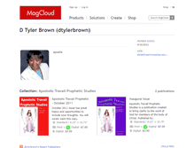 Tablet Screenshot of dtylerbrown.magcloud.com