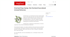 Desktop Screenshot of conserventures.magcloud.com